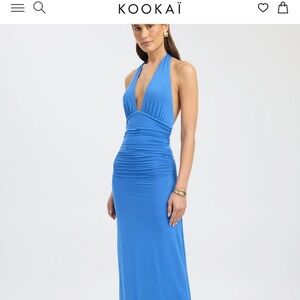 Kookai Vibrant Blue Maxi Dress